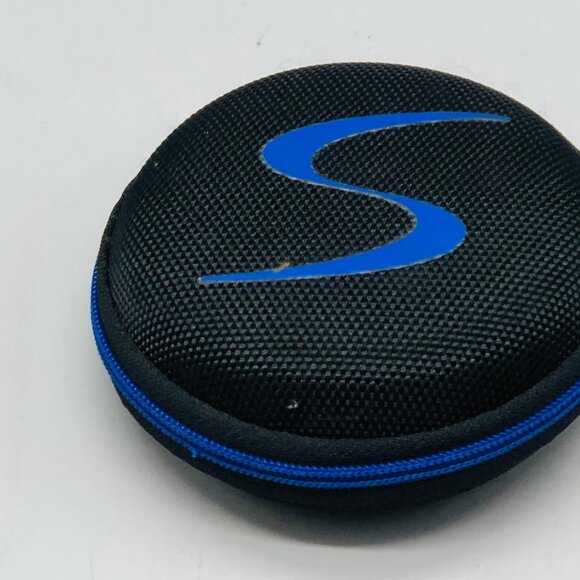 Senso headphone case with zipper black & blue headphones not included 3.5" READ - Picture 4 of 9